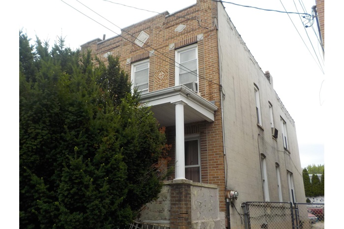View of home's exterior with brick siding