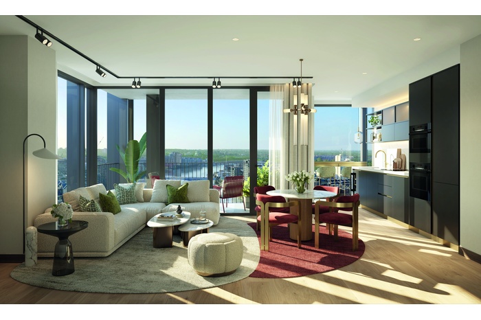 The Hilight - 2 Bedroom Apt (Living Room)