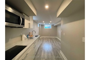 ALL INCLUSIVE Basement one bedroom apartment layout with separate entrance.