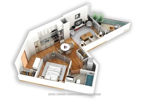 Experience modern waterfront living in this sleek 1 bedroom Tridel condo in Torontos revitalized East Bayfront.
