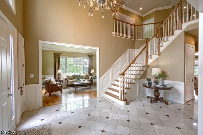 Elegant two story foyer