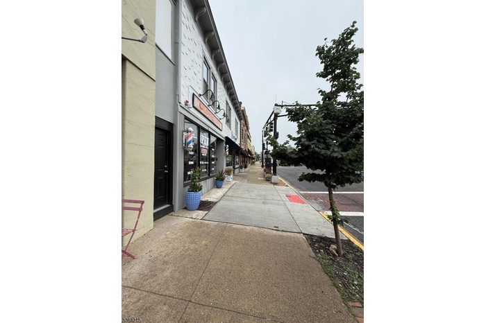 Sidewalk in front of Business