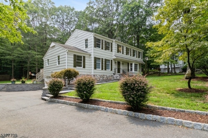 Side view, new retaining wall