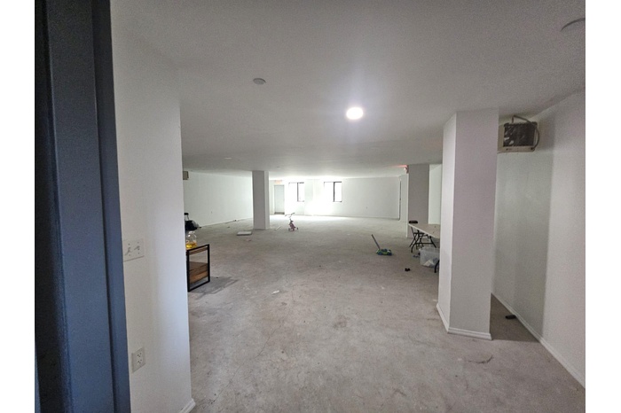 View of finished basement