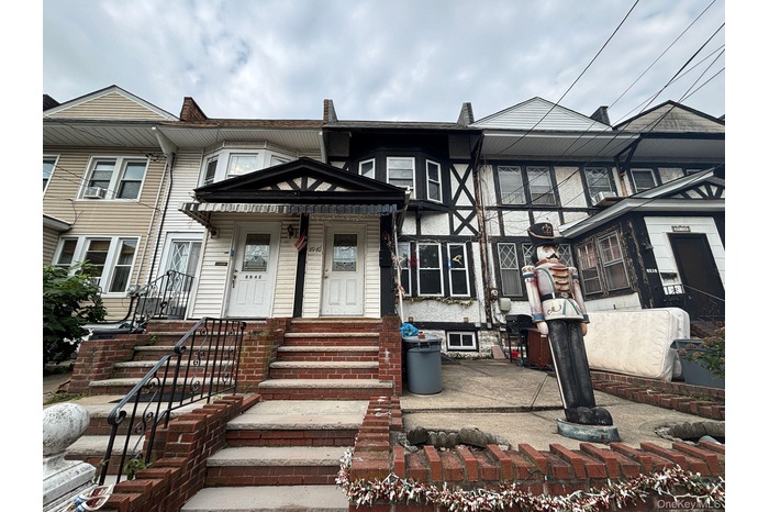 View of front of home with a porch
