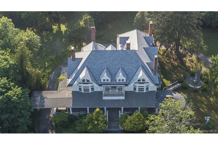 Magnificent mansion with impressive roof line