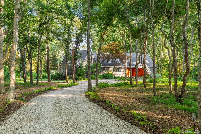 View of property's community with driveway
