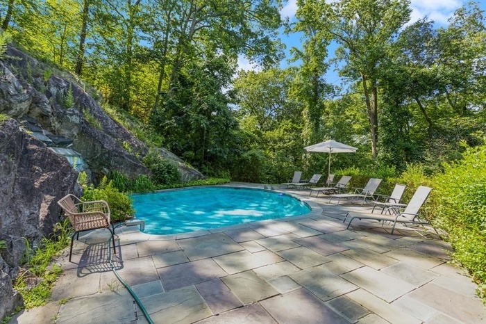 Entertain around the inground pool all summer long
