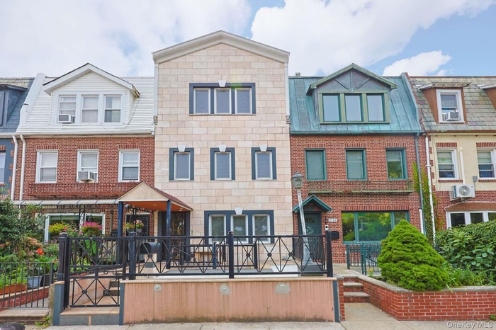 View of front facade with brick siding