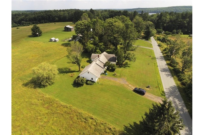 Drone / aerial view with a rural view