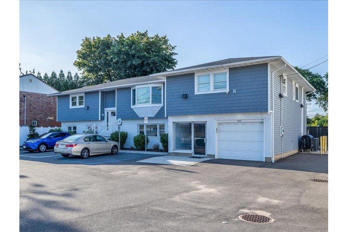 Bi-level home with a garage