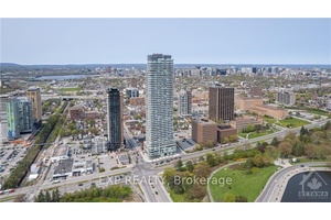 Experience luxury living in this 2 bedroom, 2 bathroom condo, nestled within the tallest building in all of Ottawa, boasting an awe inspiring south facing view overlooking the picturesque Dow's ...