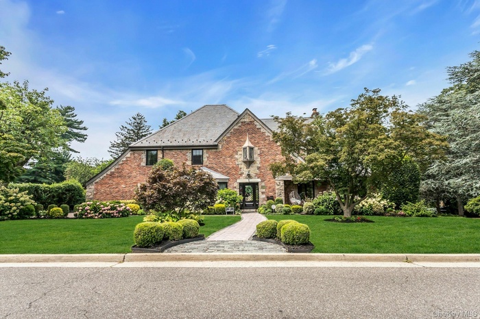 Front of home, Tudor style