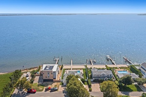 Set on the bay in the coveted hamlet of Remsenburg, 3 Seatuck Lane offers a rare chance to own 75 feet of pristine Moriches Bay frontage with sweeping, unobstructed views.