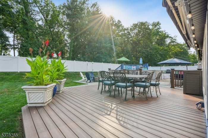 Backyard decking