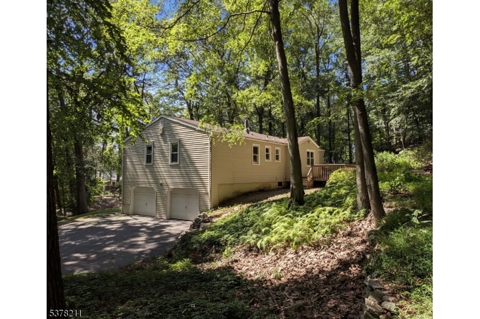 back side with garages