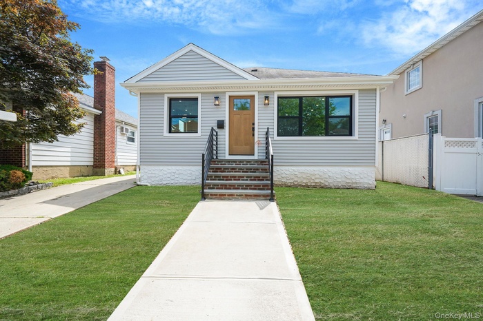 View of front of house with entry steps