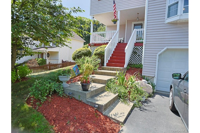 Property entrance with a porch