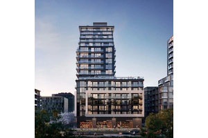 This stylish and spacious 1 Den condo offers modern living with a functional open concept layout, featuring floor to ceiling windows that fill the space with natural light.