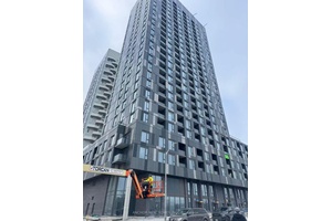 Welcome to this brand new, never lived in 1 bedroom Den with 1 Parking included at Abeja District Tower 3.