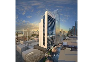 Located on the 25th floor in the heart of Toronto's Entertainment District, this fully professional furnished suite at 330 Richmond St.