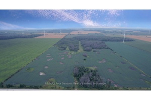 Situated in the tranquil area of Bruce Township and a short drive to Bruce Power, this expansive nearly 100 acre parcel provides the perfect blend of open farmland and serene ...