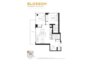 luxury teahouse condo, two bedroom den functional layout.