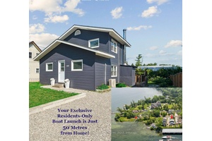 Renovated 4 Season Lakefront Retreat with Private Boat Launch on Lake Simcoe.