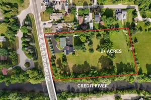 Rare Opportunity on Over 2 Acres with 331 Ft Frontage Backing Onto the Credit River !