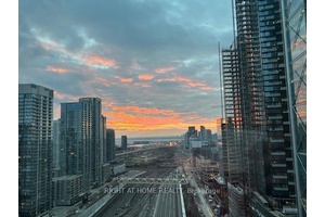 FULLY FURNISHED ! ! Amazing Open Concept 2 Bed 2 Bath Unobstructed Space With Lake amp ; City View With One Parking Spot And Locker.