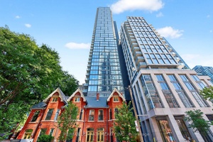 Welcome to Gloucester On Yonge, This Stunning Corner Unit Features 2 Beds Den, 2 full baths, 1 Parking amp ; Locker.