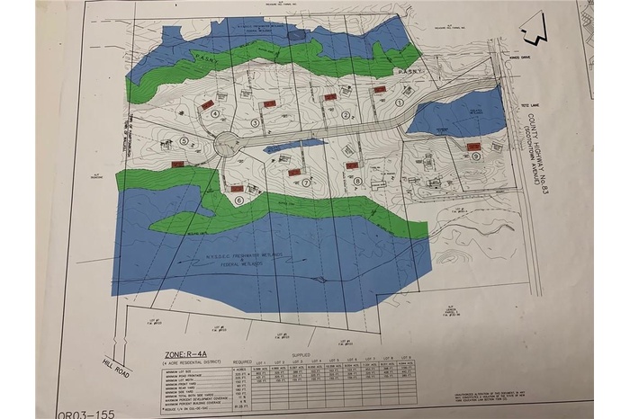 MAP OF 9 LOTS CONSERVATIVE OR 10 LOTS CLUSTERING