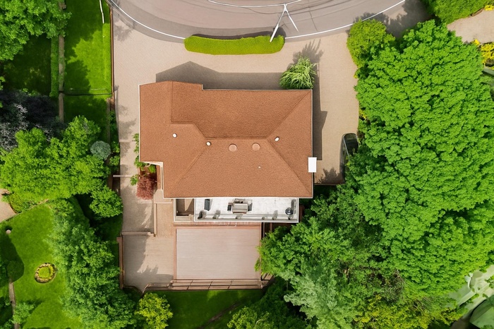 Aerial view of property and surrounding area