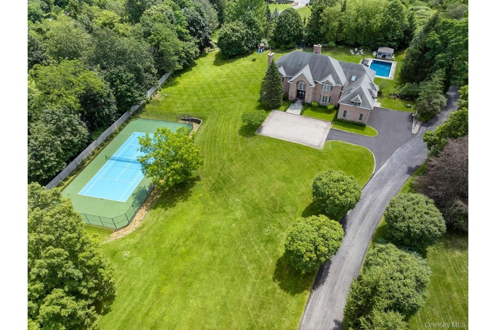 Aerial view of property and surrounding area