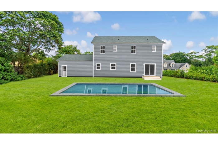 Digitally Rendered Rear view of House.