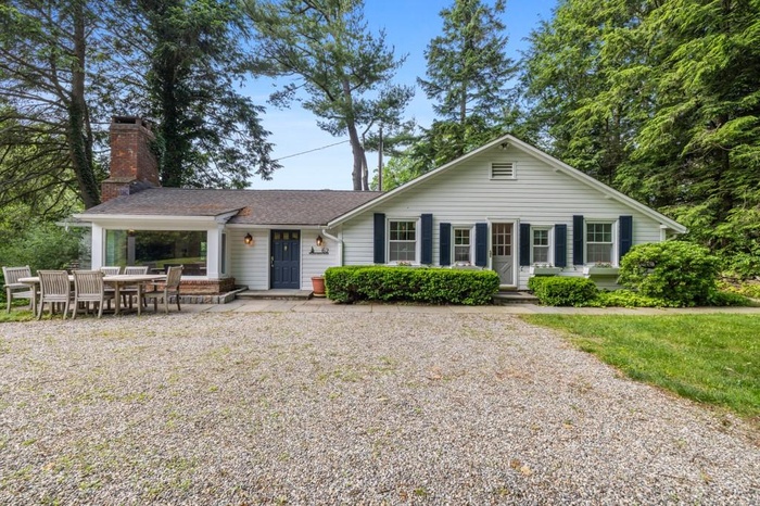 Charming ranch style home in a picturesque setting.