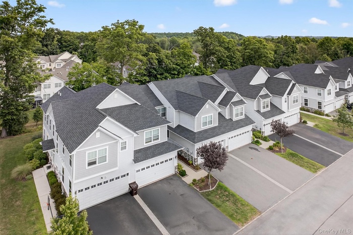 Aerial view of residential area