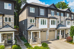 Stunning end unit town located in desirable sought after Ancaster village, walkable to coffee shops, fabulous dining, french bakery, summer farmers market, memorial arts centre, trails, schools, grocery and more ...