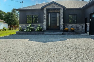 This 2023 unique custom built 2000 plus square feet bungalow, is located at the end of a quiet street, with minimal traffic and maximum privacy.