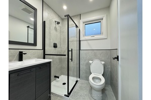 Recently renovated 4 bed, 2 bath apartment with modern open concept kitchen, breakfast bar, ample cabinetry, electric stove with baffle filter exhaust, full size fridge freezer, ensuite laundry, central A ...