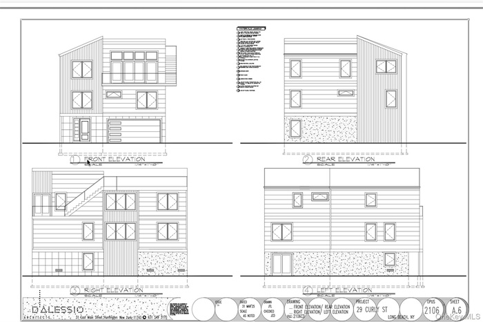 New construction-3 story design with clean architectural lines.