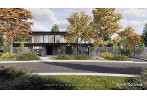 Set on a spectacular 0. 566 acre lot, this property is enveloped by towering trees and lush gardens, and backing onto the tranquil Kings Park Woods.