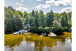 Amazing opportunity to own two cottages on Lake of Bays with west exposure and views of Bigwin Island !