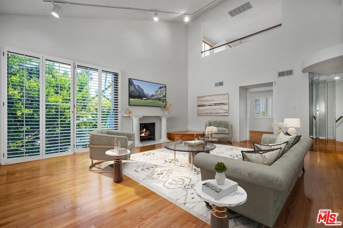 Living room - virtually staged