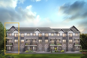 The Dawson End is located on the end of the Avenue Townhome Block, allowing for more natural light in your home.