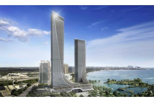 Beautiful 1 Bedroom Full Den At Eau Du Soleil By Empire Communities Facing Toward The Lake And CN Tower.