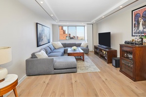 Wake up to magnificent sunrises over the East River from every room of this oversized, renovated, high floor, corner apartment at Mill Rock Plaza.
