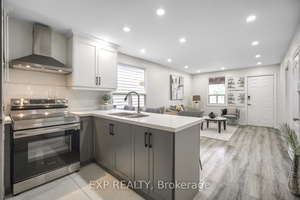 Fully renovated from top to bottom in 2023, featuring impressive rental income potential with 3 bedrooms on the main floor, an open concept living space, a new bathroom, new kitchen, ...