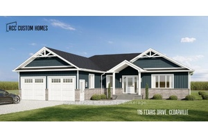 This Stunning pre construction bungalow offers 1, 682sqft of thoughtfully designed one level living on nearly a one acre country lot, complete with an attached double garage, open concept floor ...