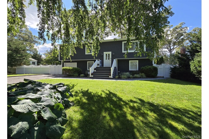 View of split foyer home